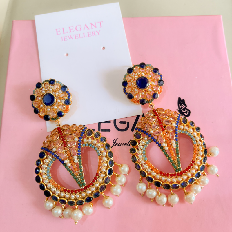 varsha earrings blue