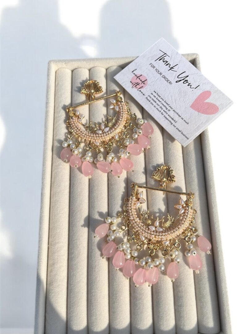 Peacock earrings