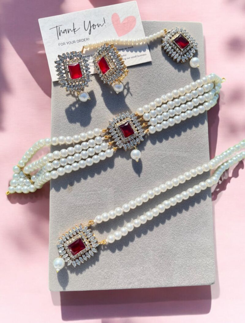 Jennifer choker set with mala