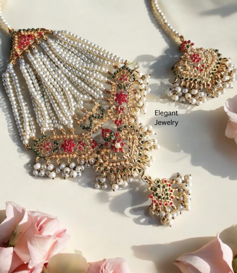 Kohenoor jhoomer tikka set multi