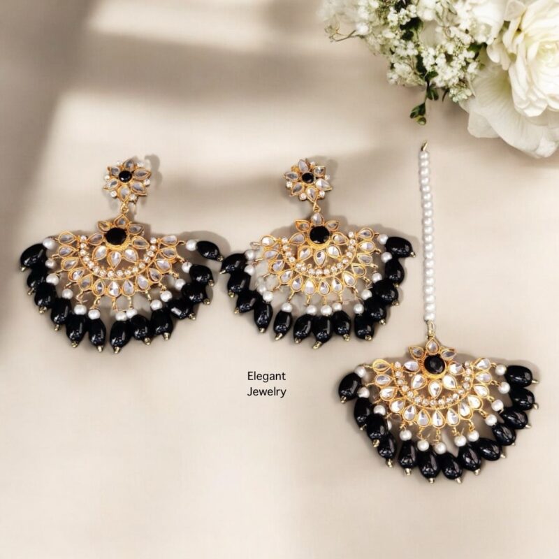 Nandani earring tikka Black