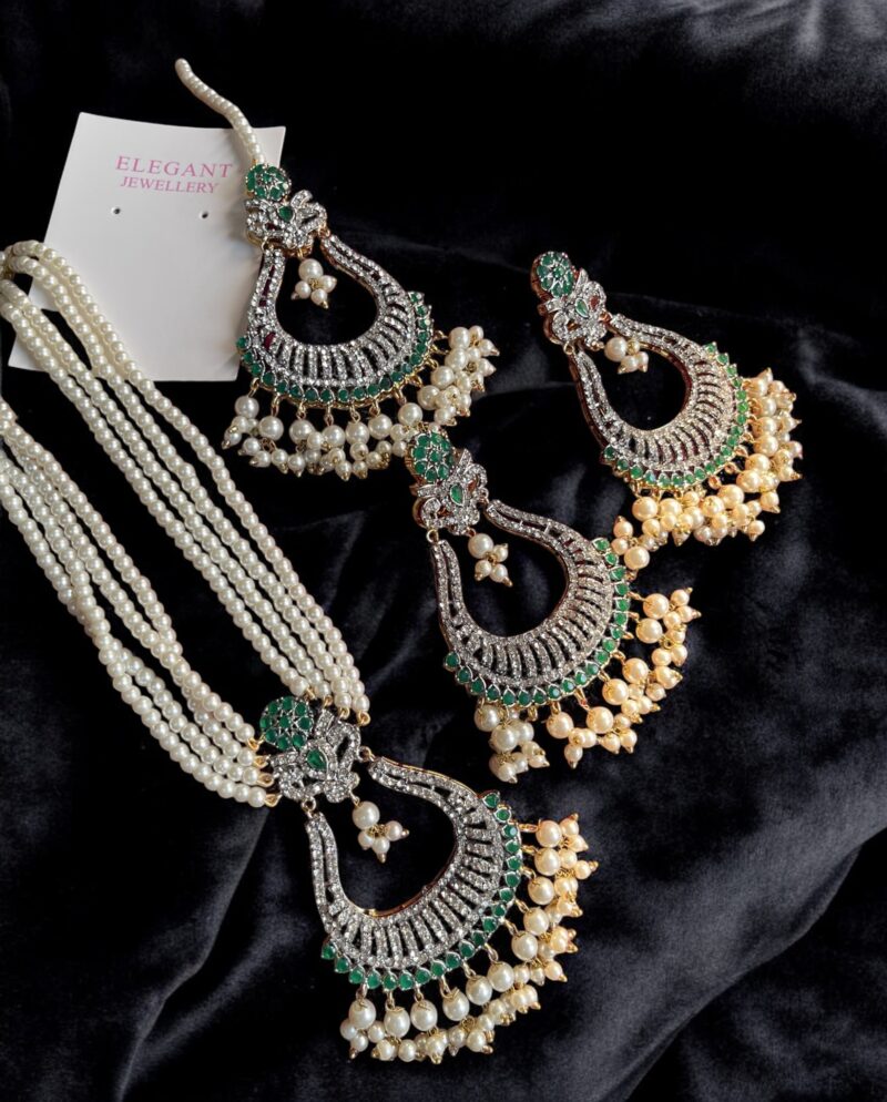 Andaleeb set green