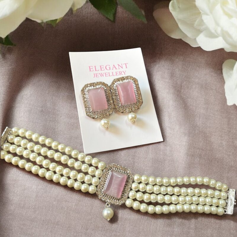 Lucy choker set pink