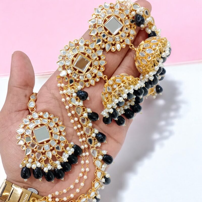 KUNDAN JHUMKA SET