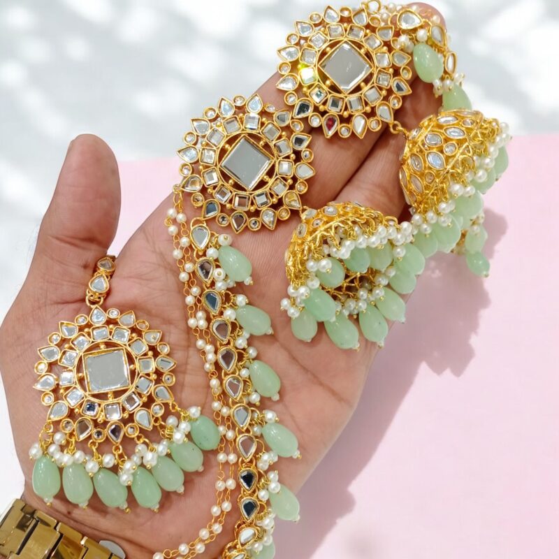 KUNDAN JHUMKA SET