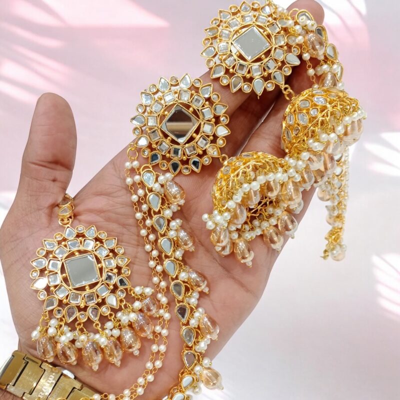 KUNDAN JHUMKA SET