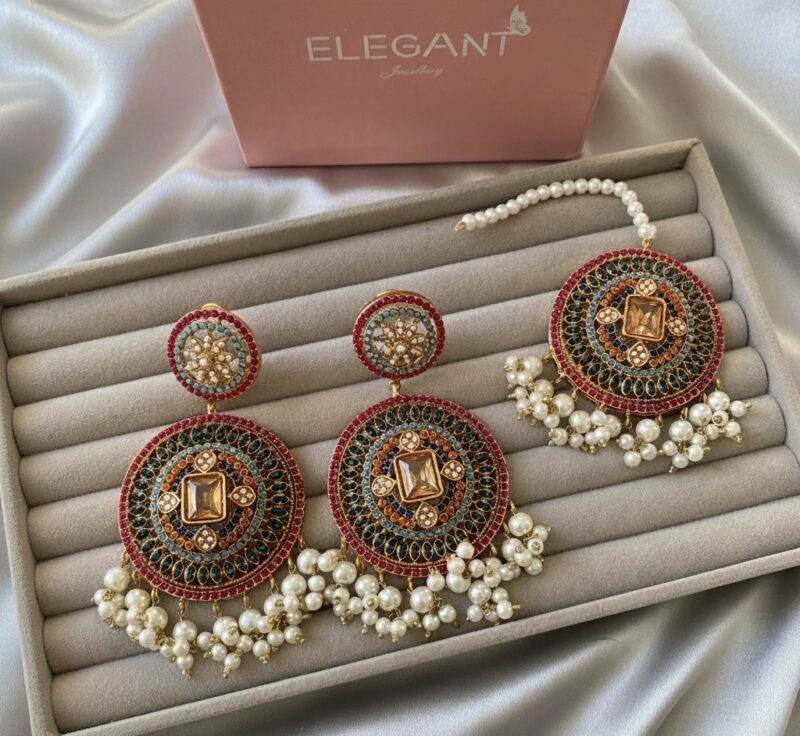 Mahraj Earrings tikka