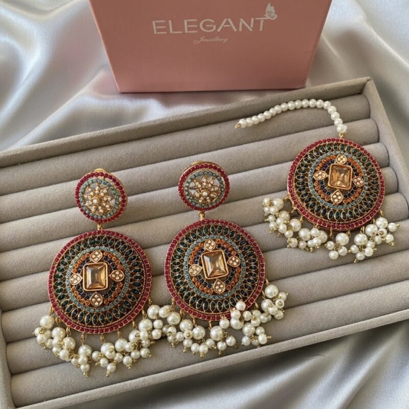 Mahraj Earrings tikka
