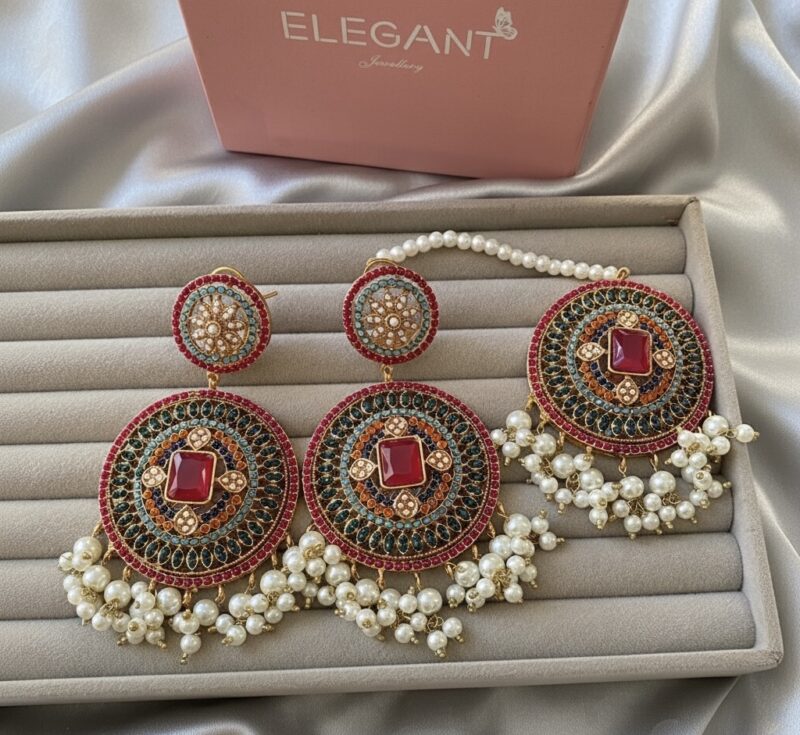 Mahraj Earrings tikka
