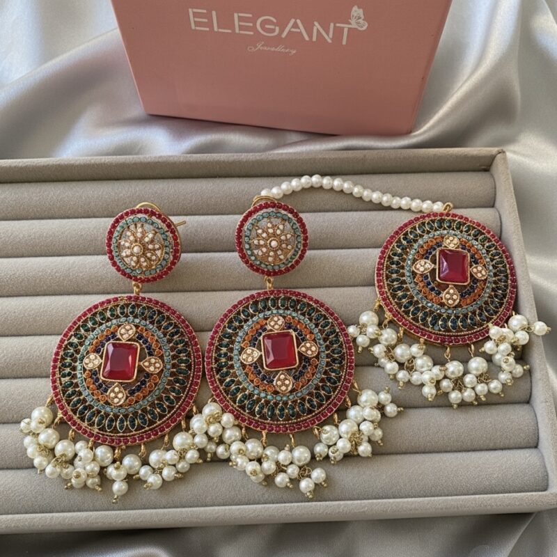Mahraj Earrings tikka