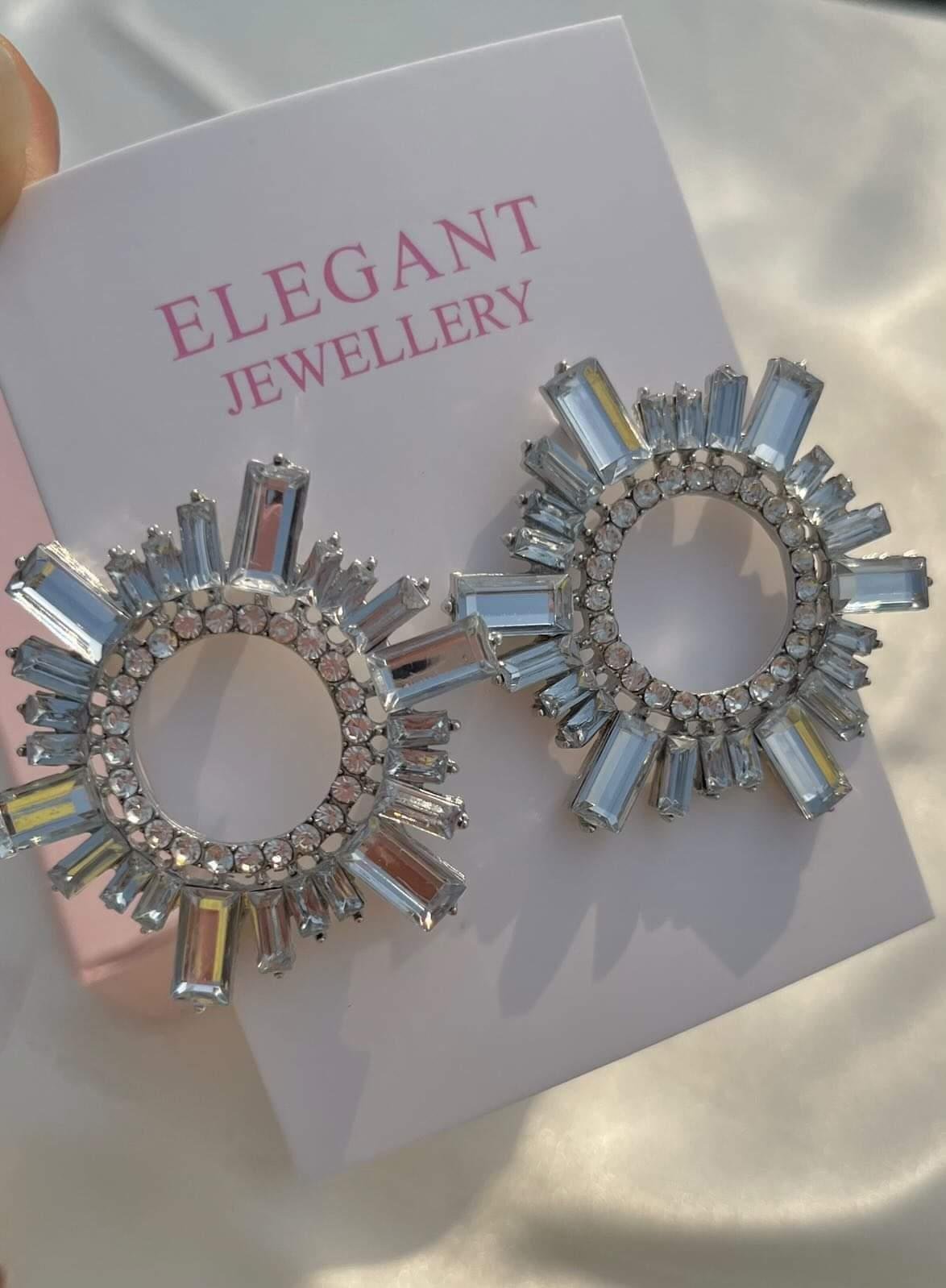 Silver chinkey earrings