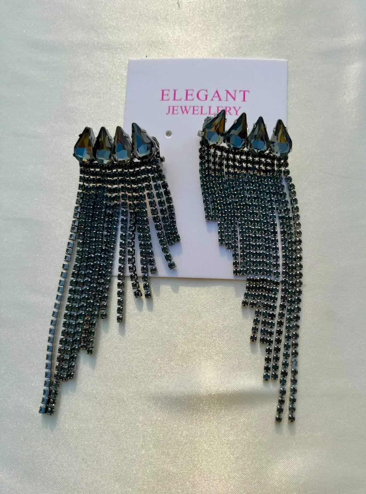 Shadow tassel earrings