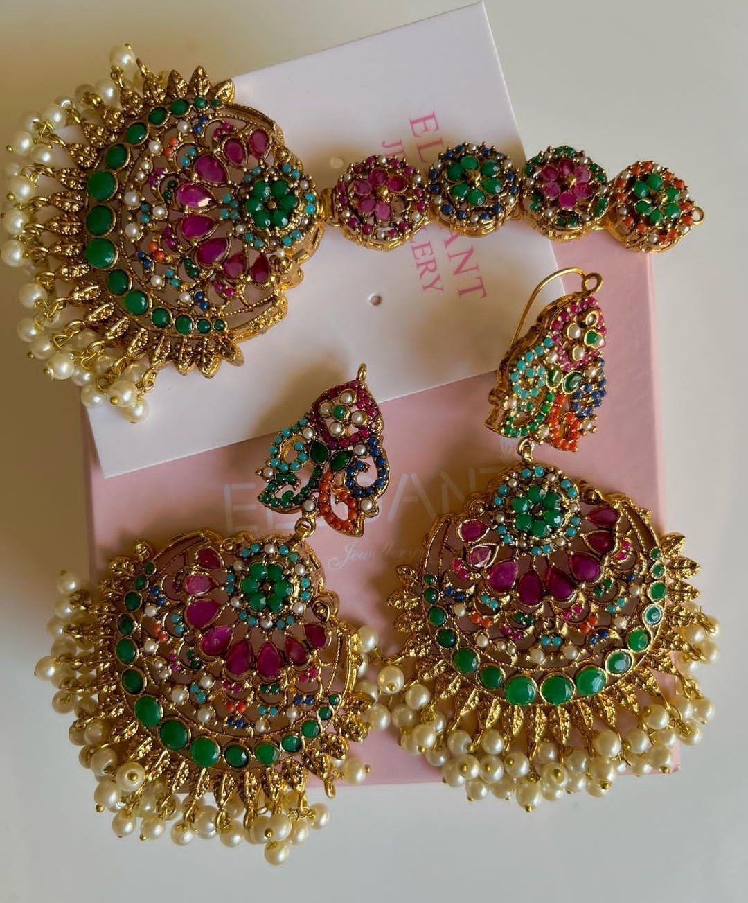 Nauraten earrings tikka