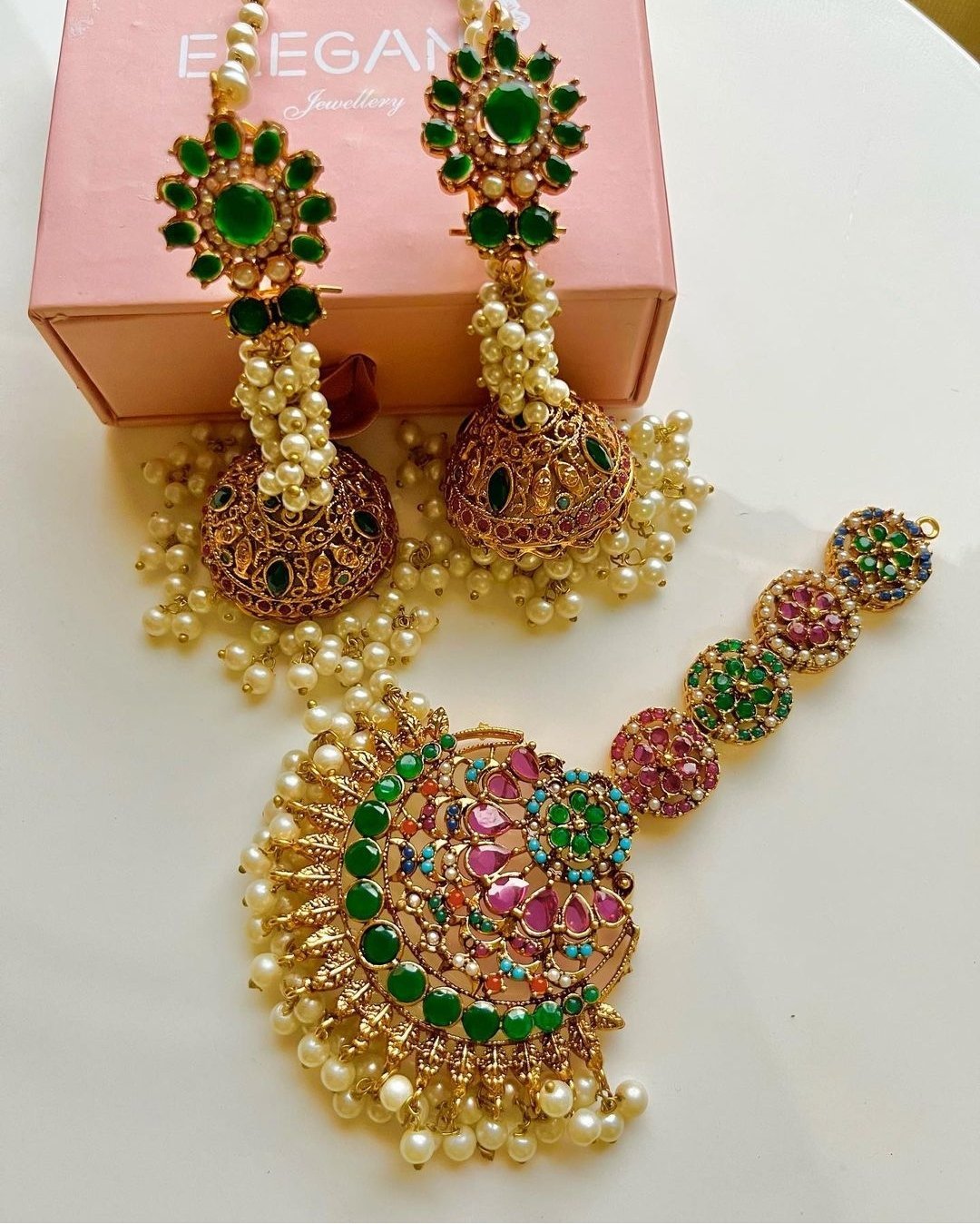 Nauraten earrings tikka