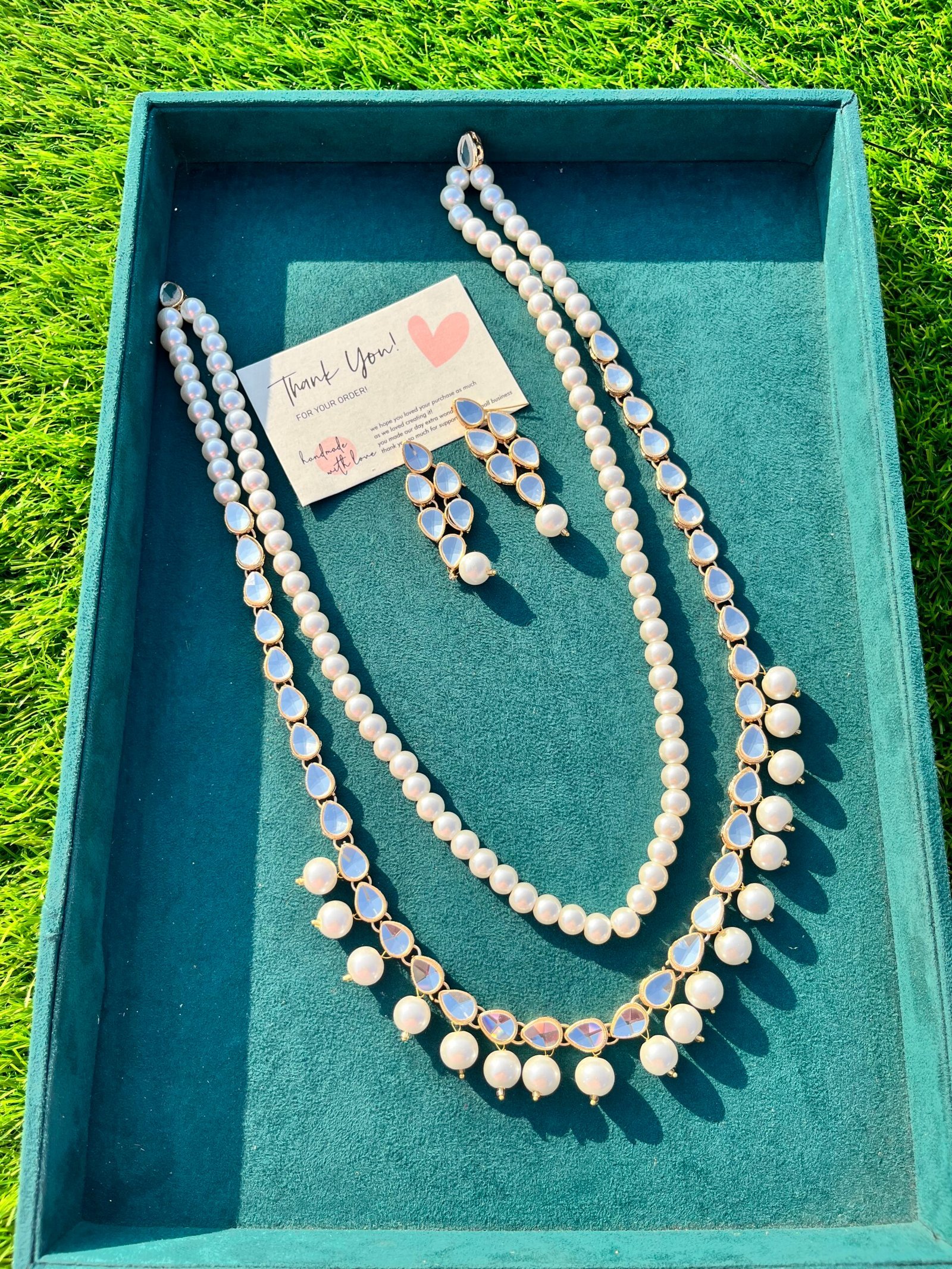 White mala set