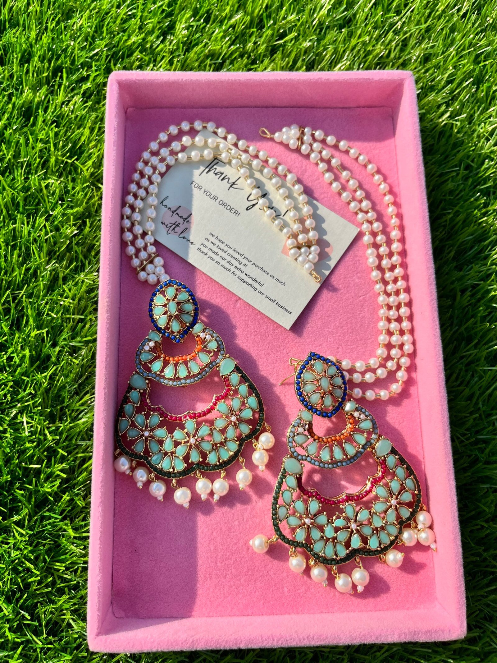 Rangreeza earrings With sahras