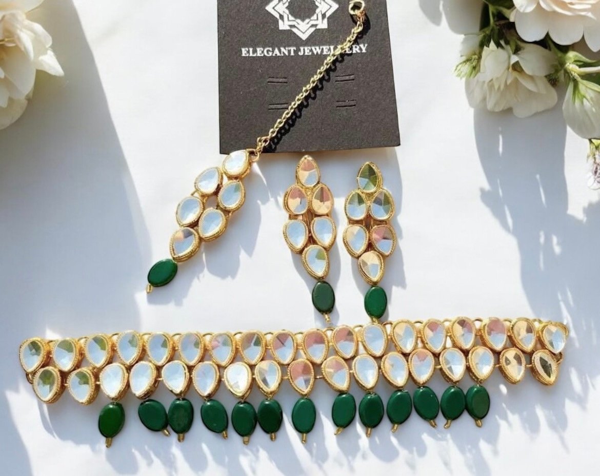 Double layer set green