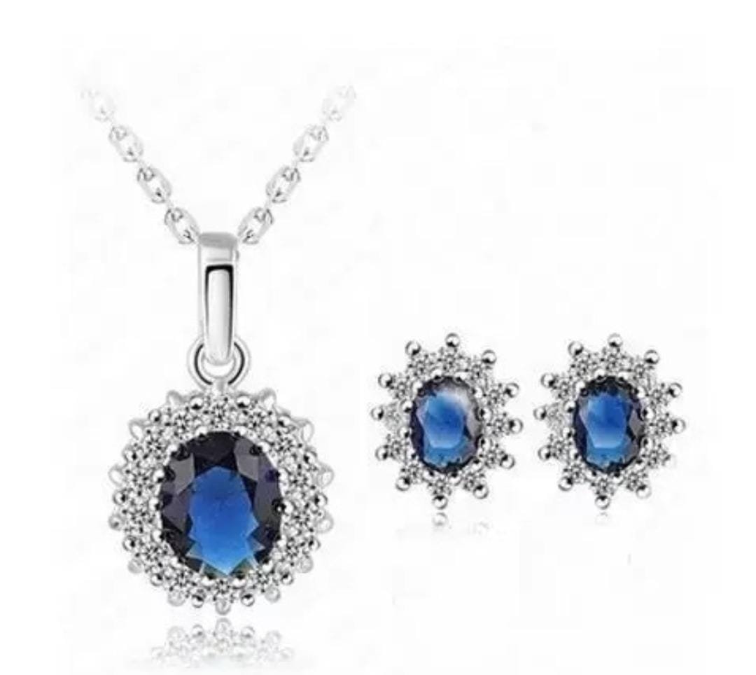 blue pendant set